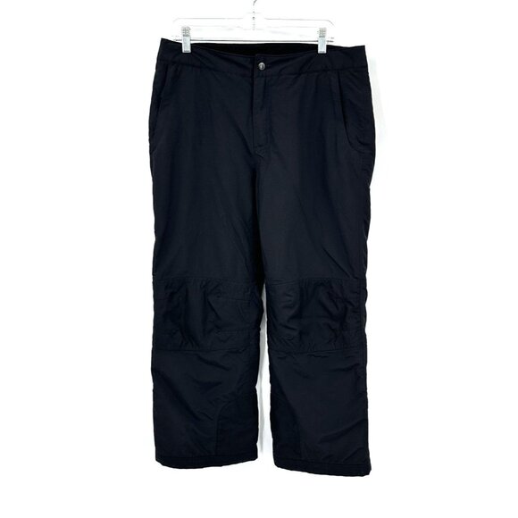 LANDS END the squall snow pants snowboarding winter waterproof black petite MP - Picture 2 of 9
